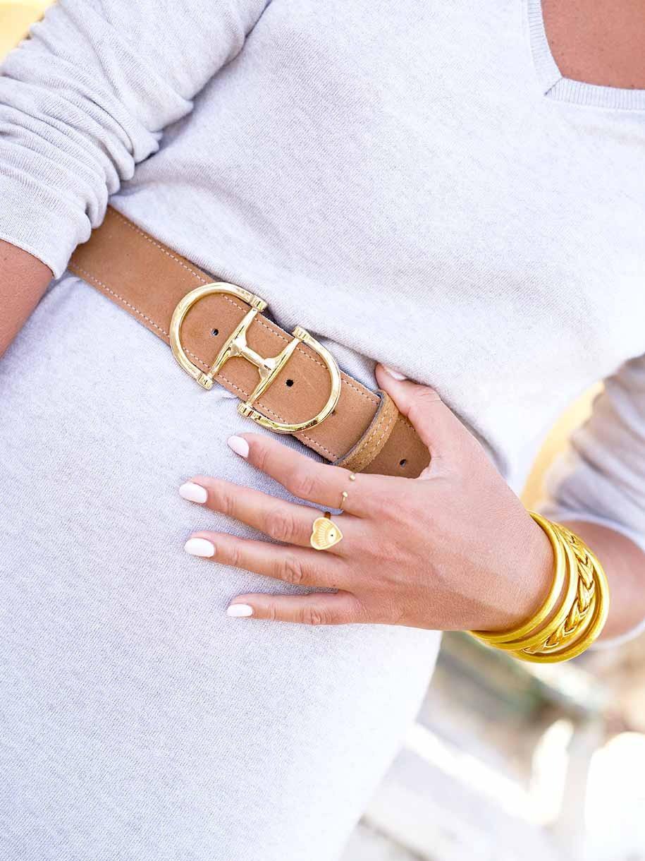 CINTURÓN PIEL ESTRIBO