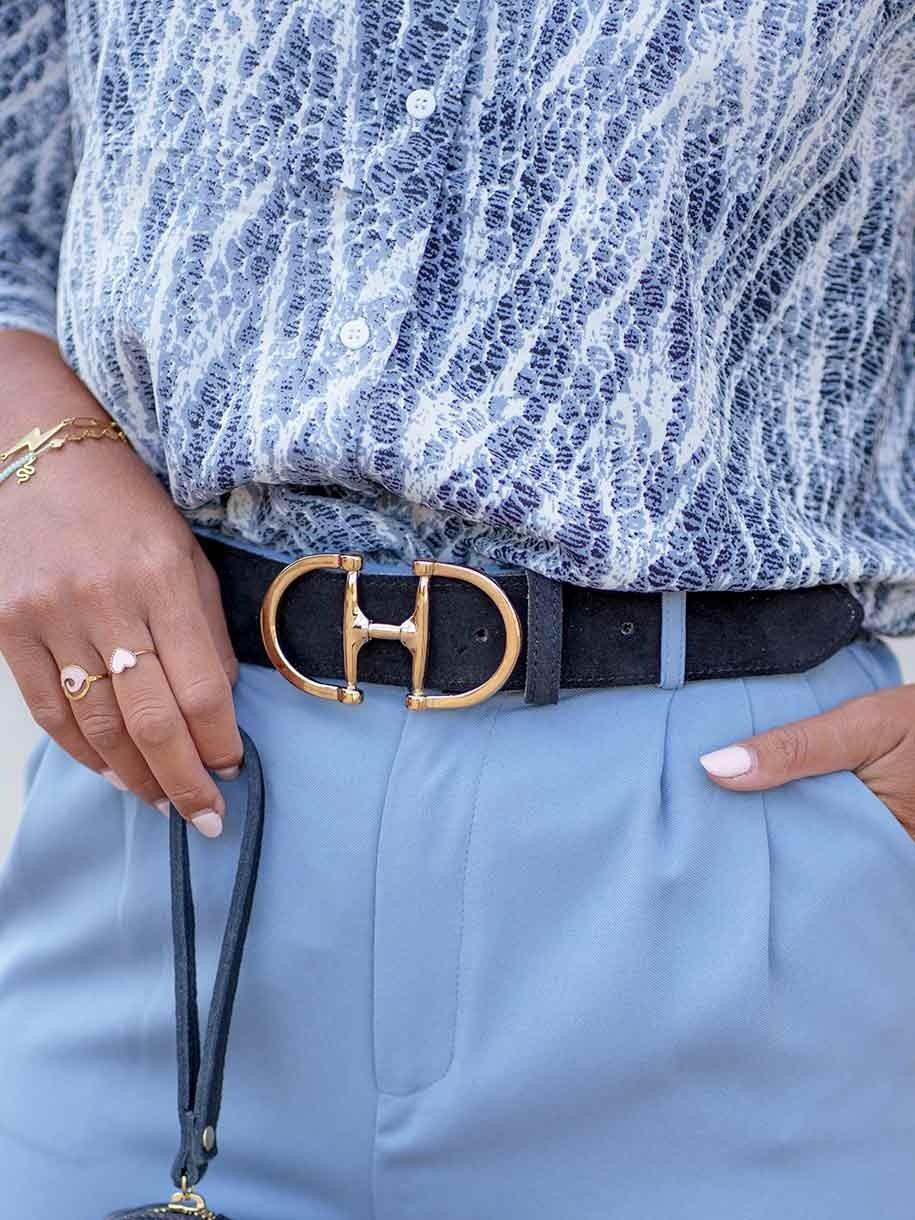 CINTURÓN PIEL ESTRIBO