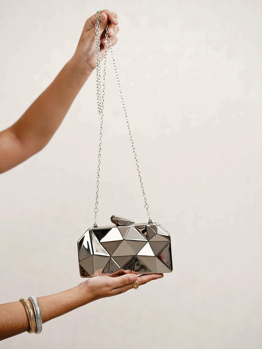 BOLSO CLUTCH CUBIC