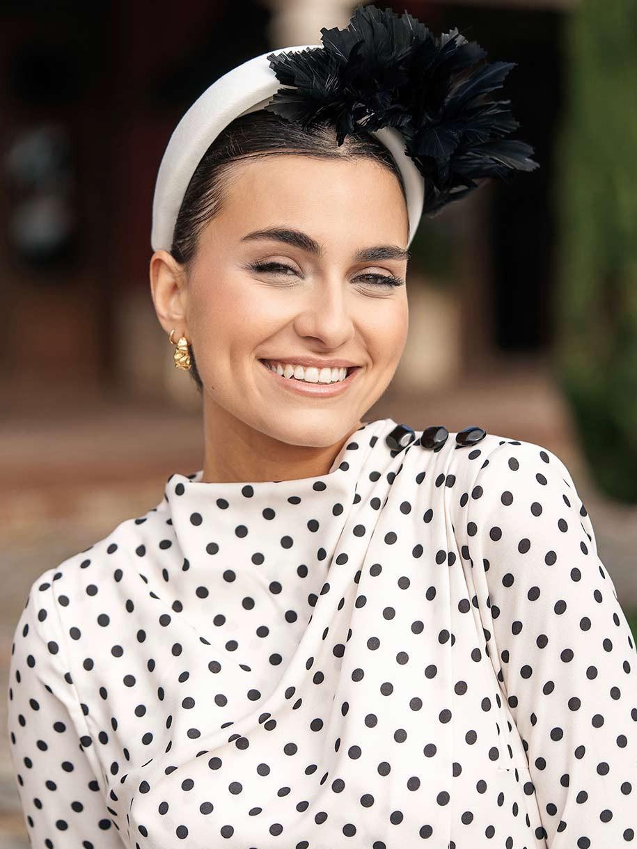 DIADEMA PLUMAS AURORA