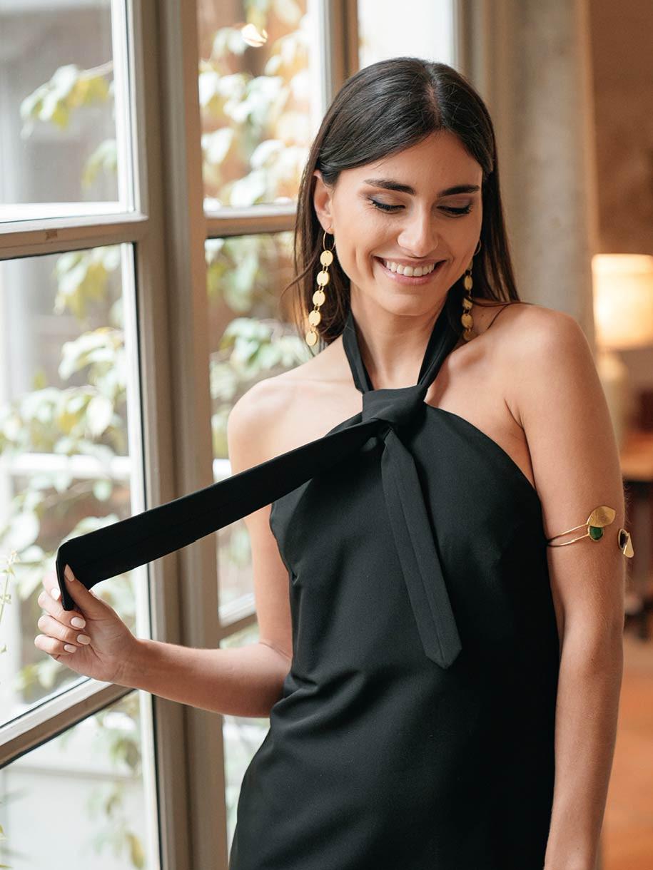 VESTIDO MINI CORBATA