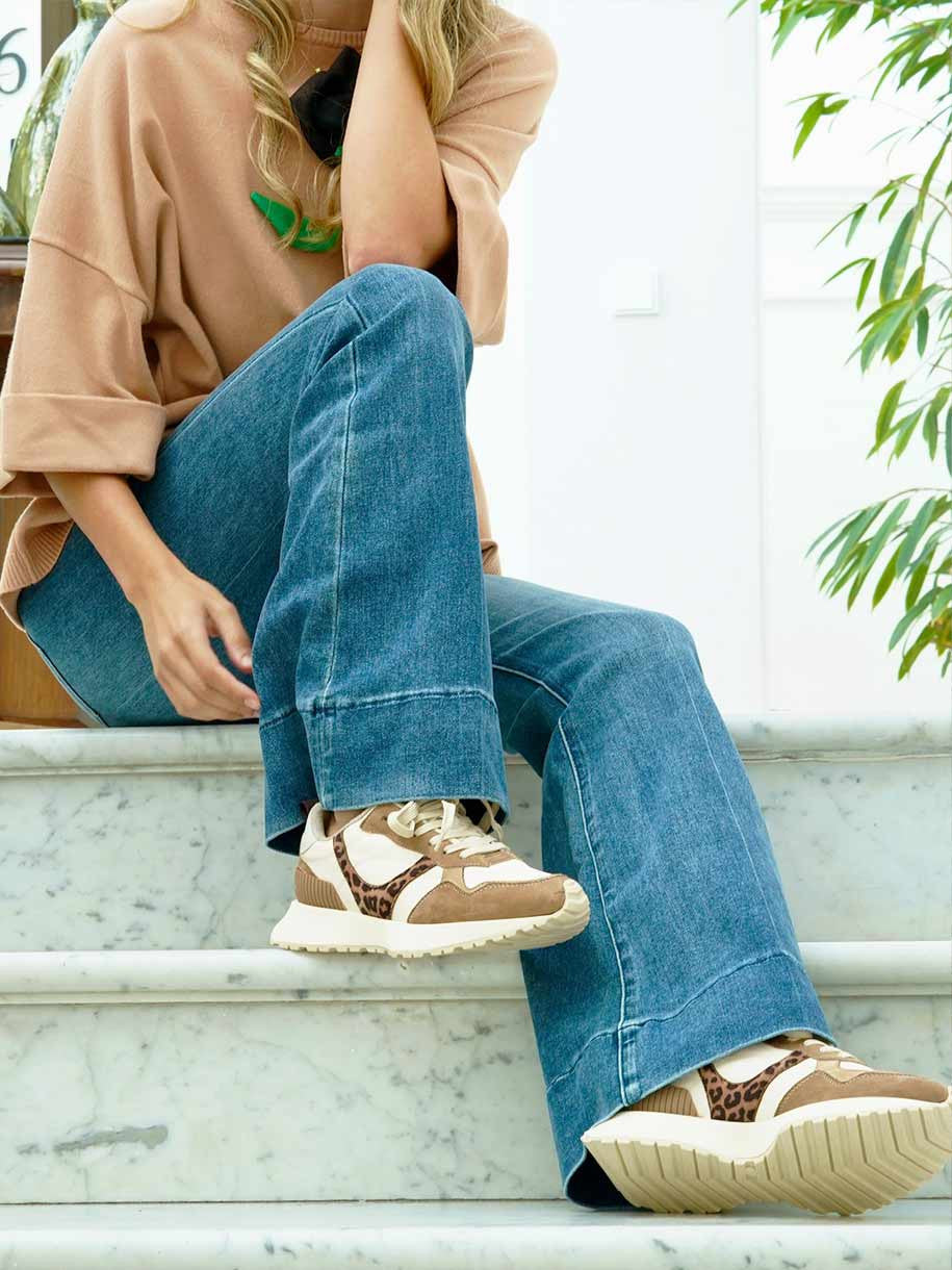 ZAPATILLA DEPORTIVA ANIMAL PRINT