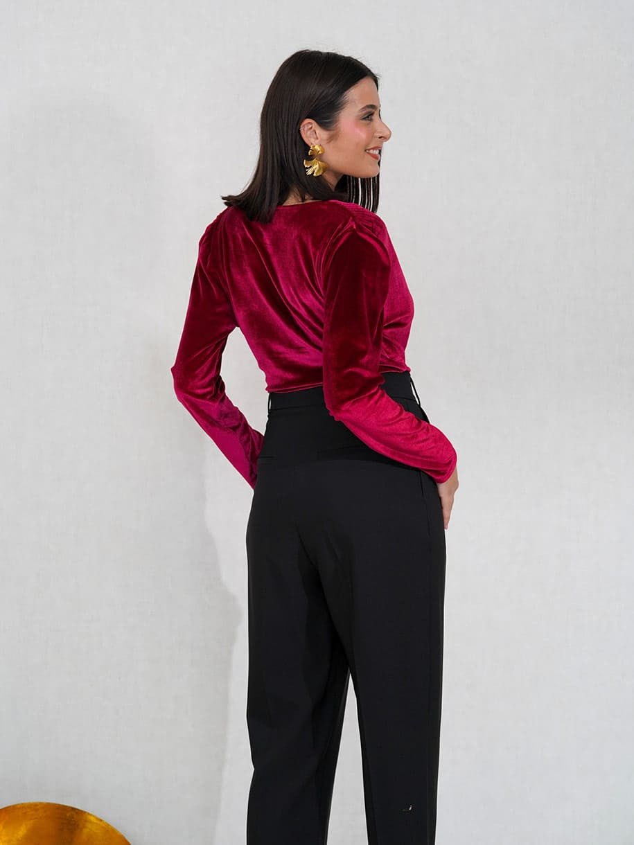 BODY TERCIOPELO ESCOTE