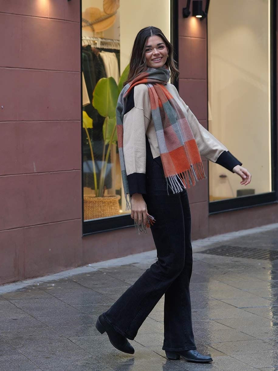 BUFANDA CUADROS TARTÁN
