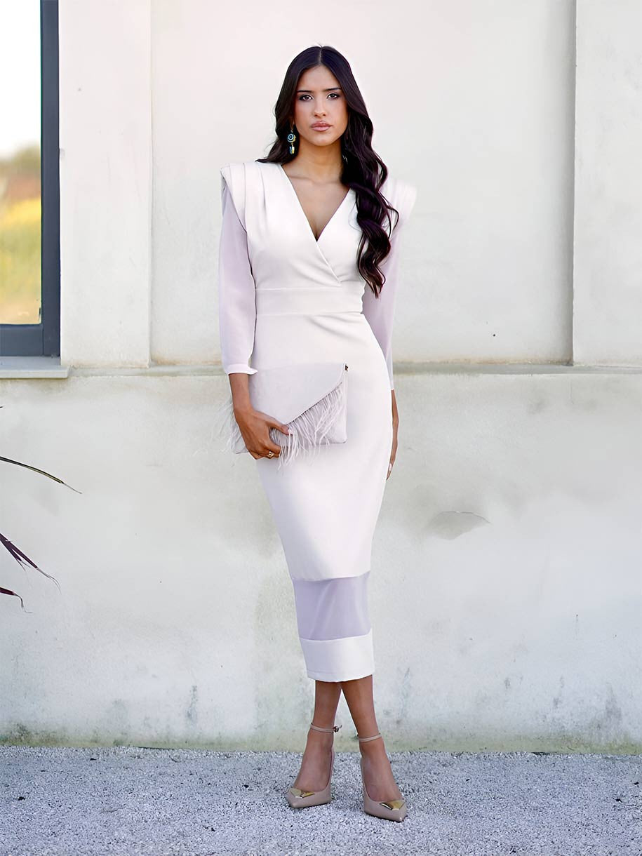 VESTIDO BEIGE LA GABRIELA