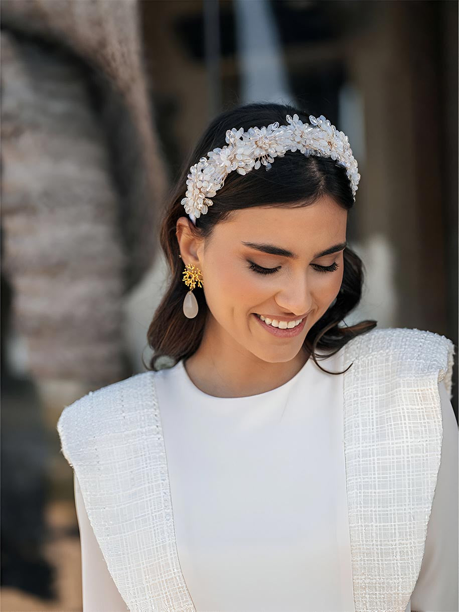 DIADEMA FLORES LA PAPIRUSA