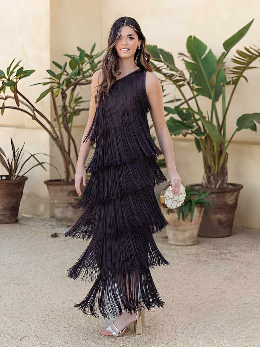 VESTIDO FLECOS CHOCOLAT