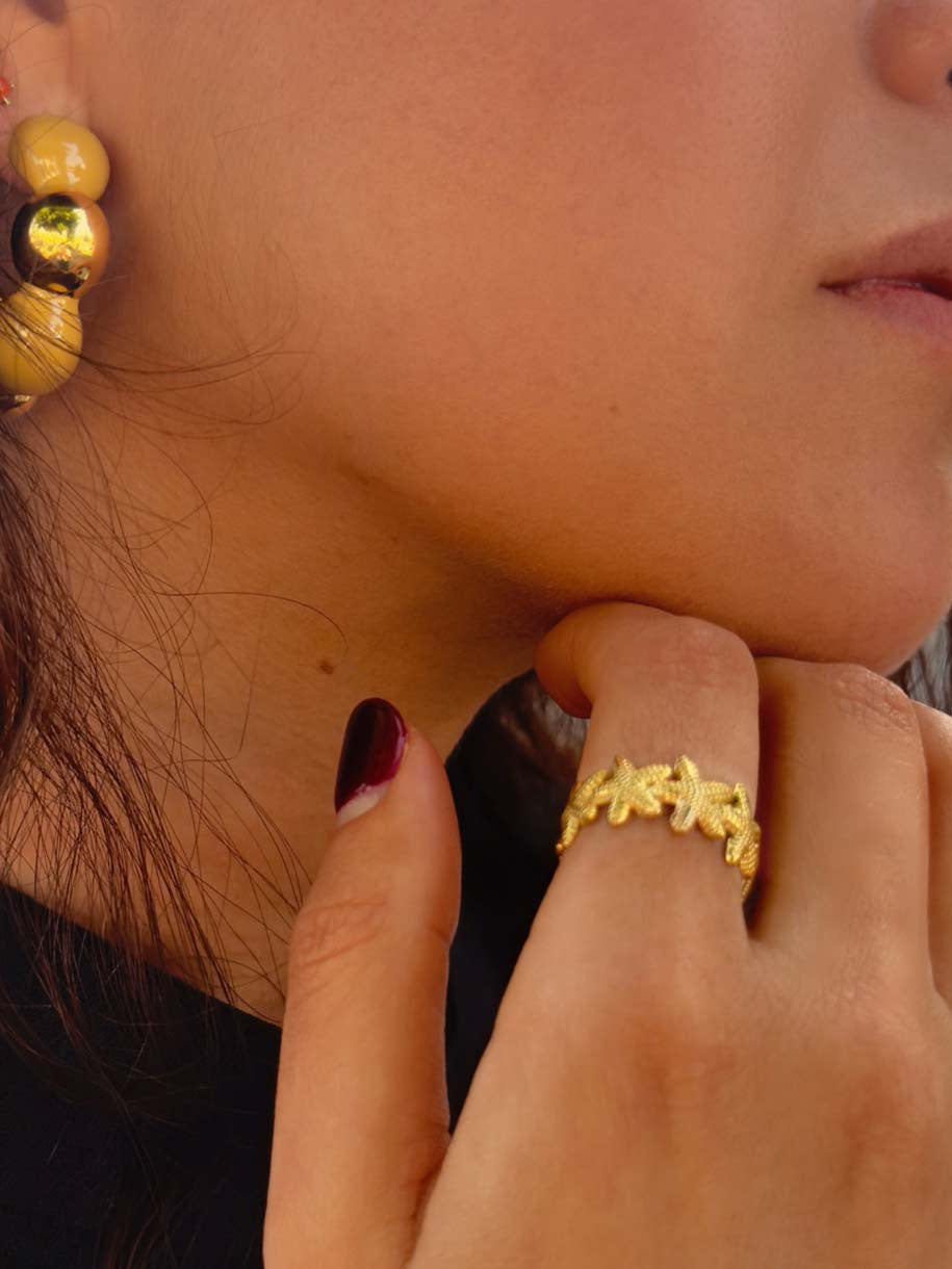 ANILLO ACERO ESTRELLAS