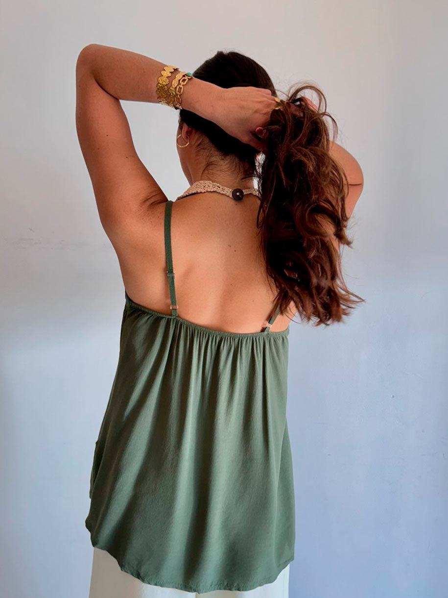 LENCERO VISCOSA ESCOTE SATINADO