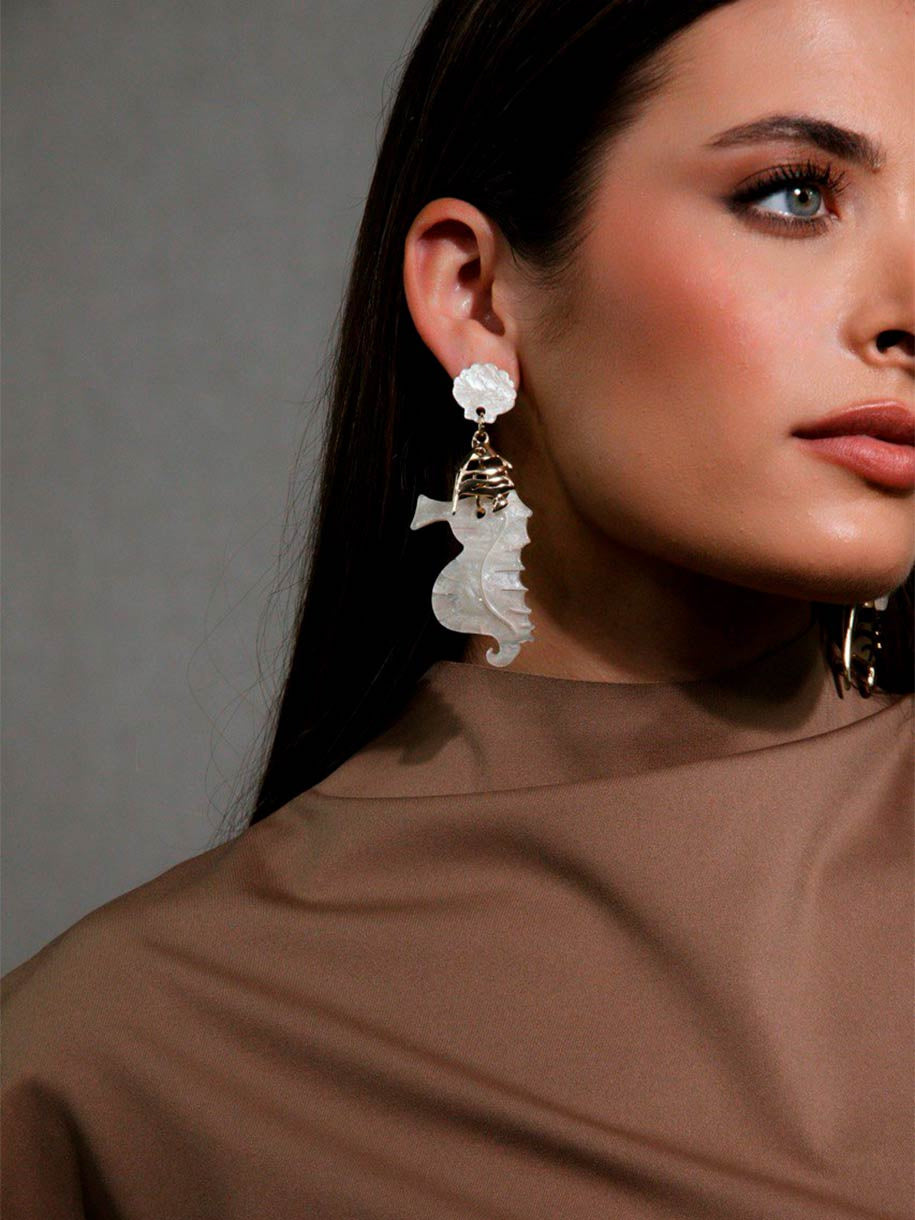 PENDIENTES REFLEJOS DEL MAR