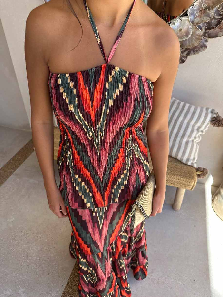 VESTIDO PALABRA DE HONOR BOHO