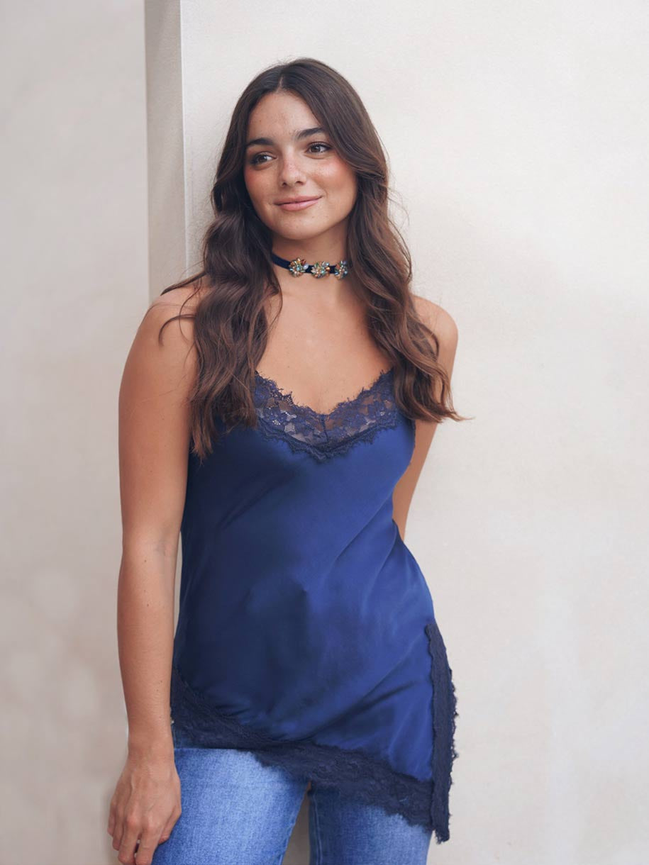 LENCERO ASIMÉTRICO ENCAJE