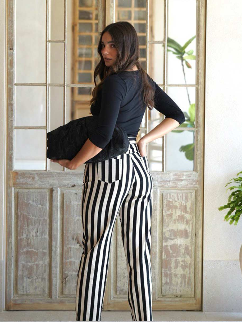 PANTALÓN JEANS RAYAS