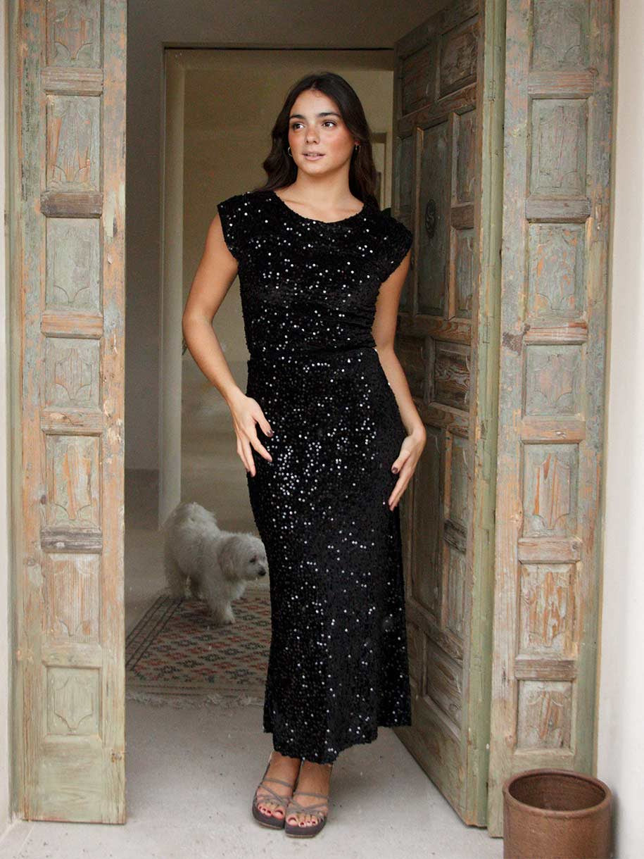 TOP TERCIOPELO PAILLETES