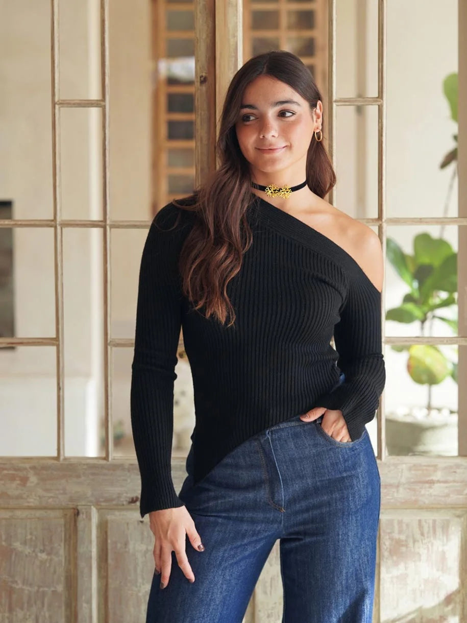 JERSEY CANALÉ ASIMÉTRICO