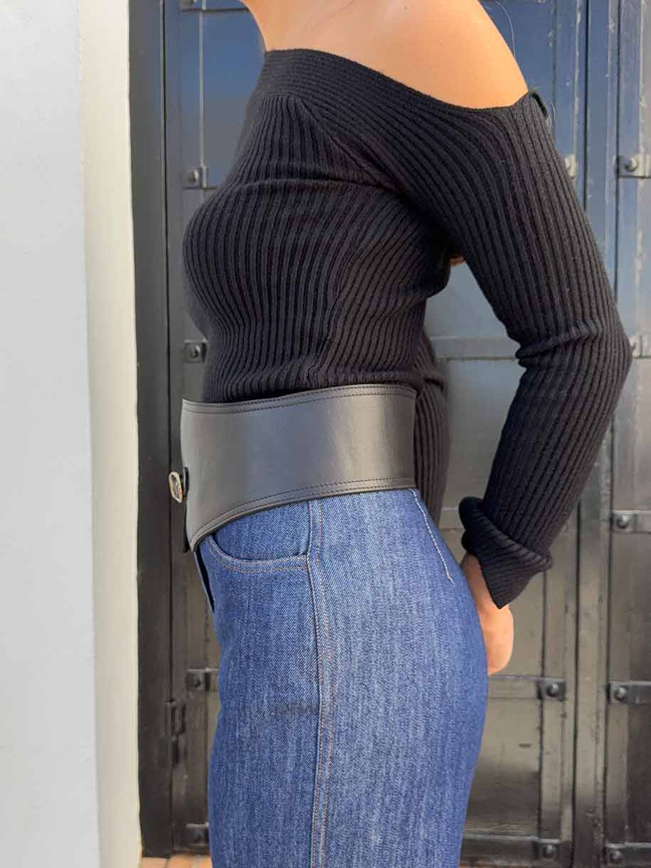 CINTURÓN PIEL ANCHO