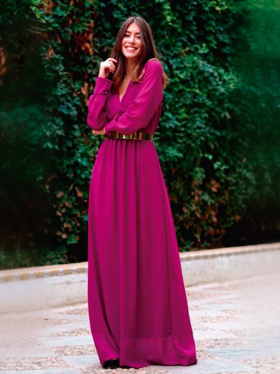 VESTIDO FIESTA LARGO A.L