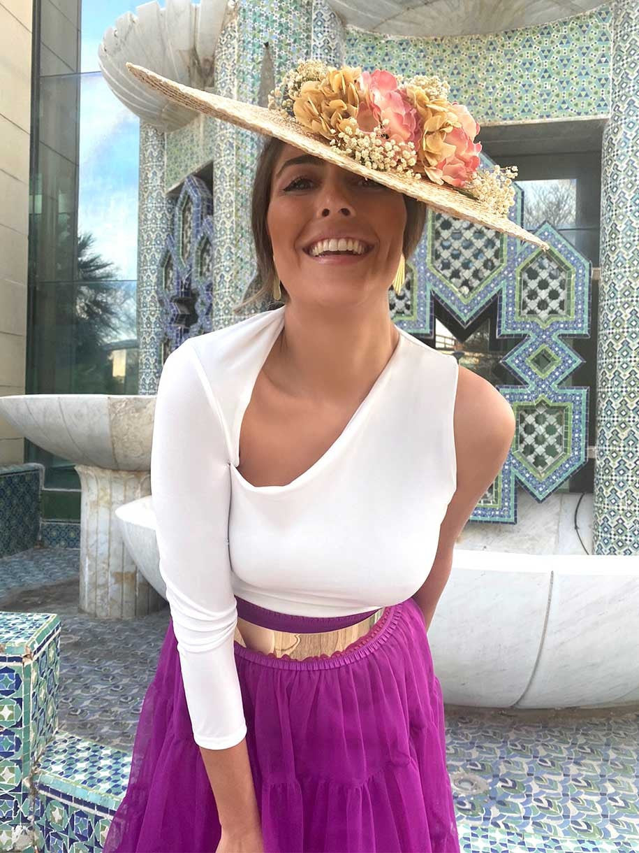 TOCADO PAMELA FLORAL