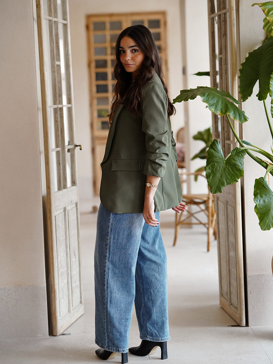 Blazer en color verde caceria