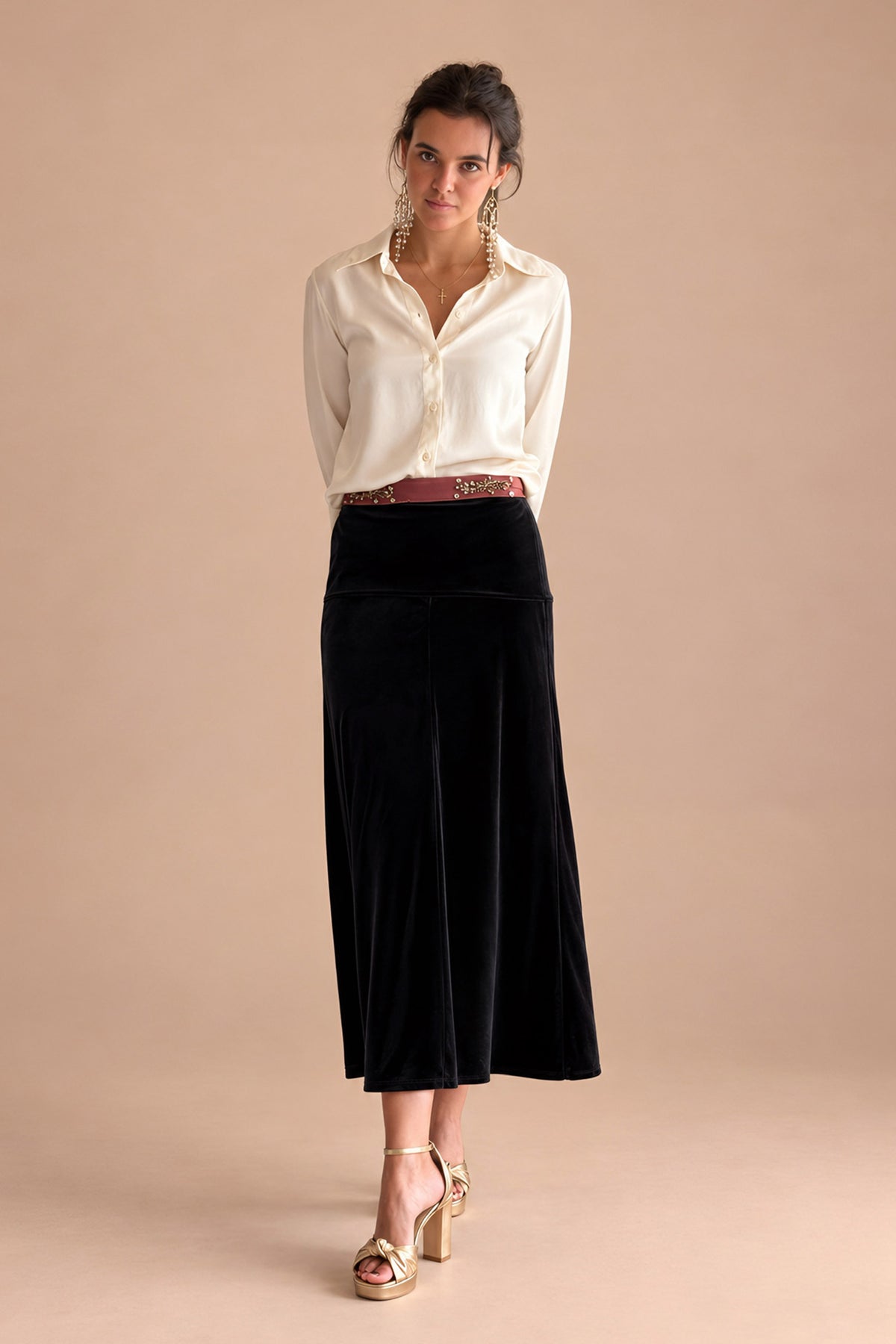 Camisa satinada de Mujer