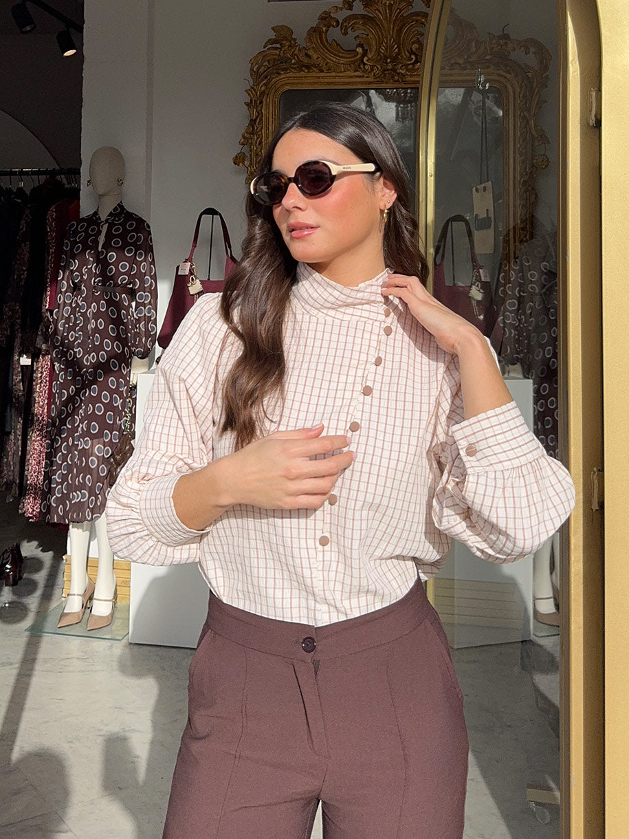 CAMISA CUADROS ARENA