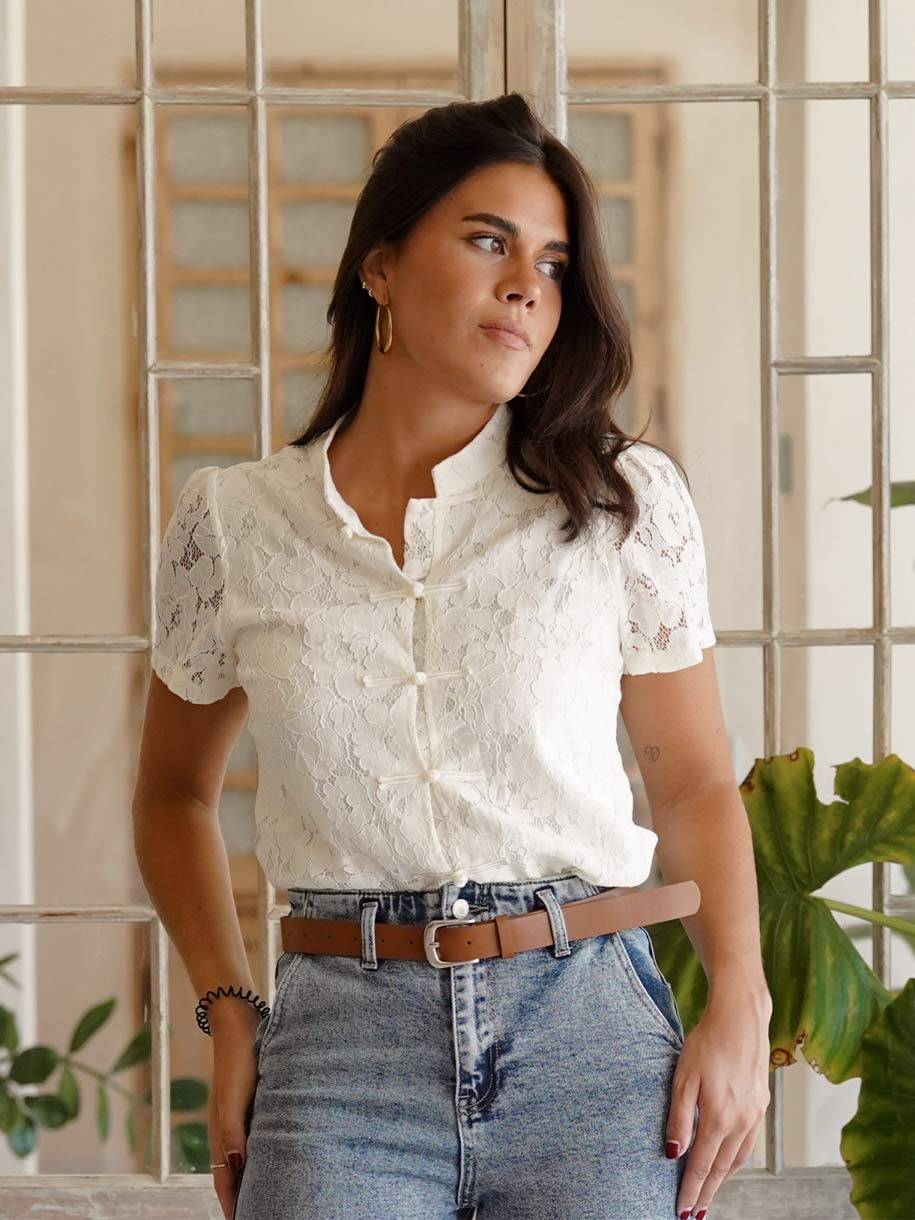 Camisa de Encaje