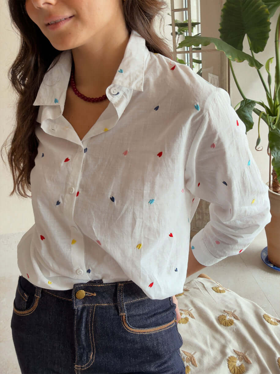 Camisa de Mujer con cuello