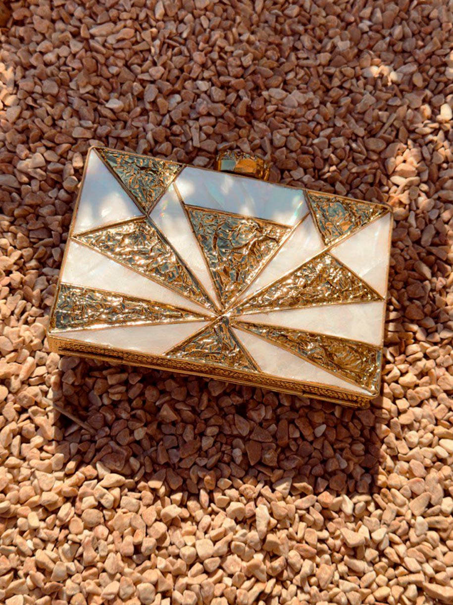 Clutch de Fiesta dorado