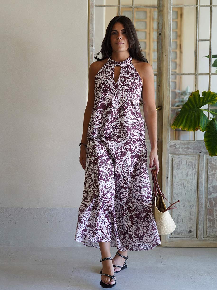 CONJUNTO HOJAS VINO