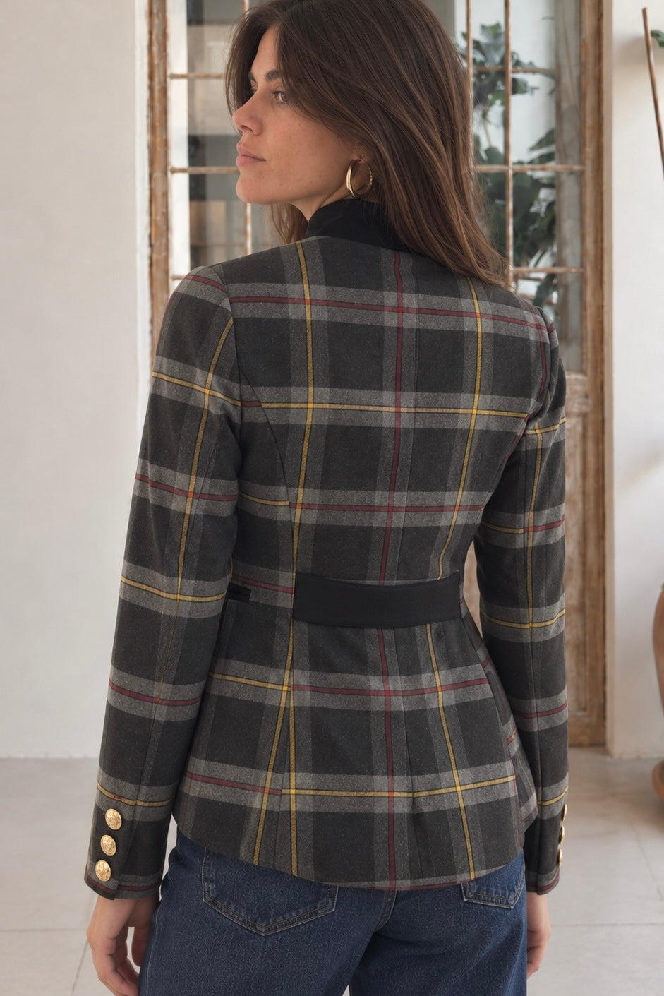 Chaqueta Cuadros Tartán