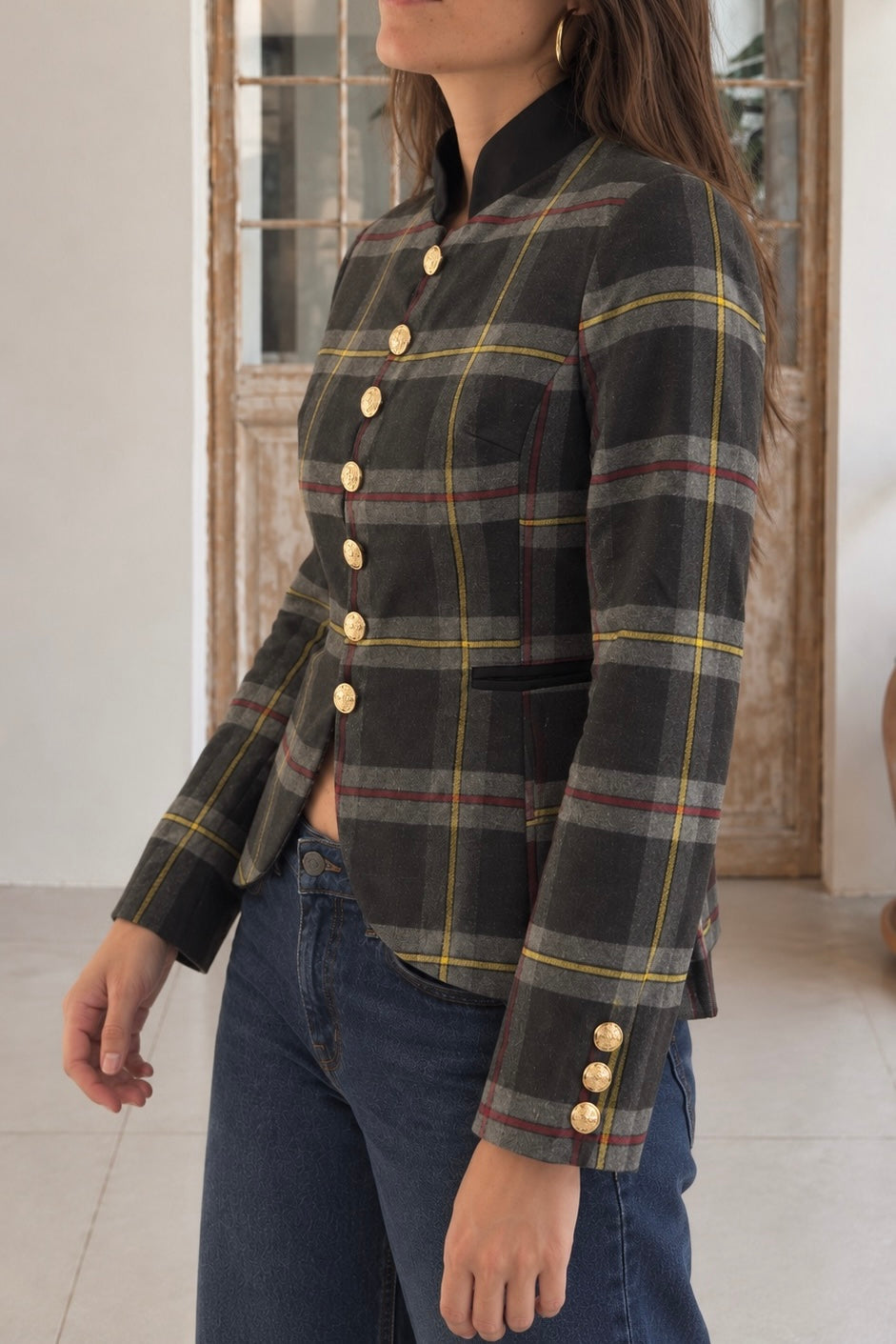 Chaqueta Cuadros Tartán