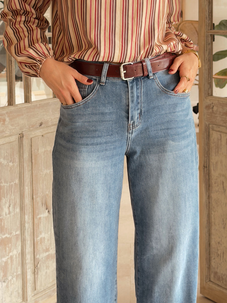 Jeans de mujer en color denim clarito