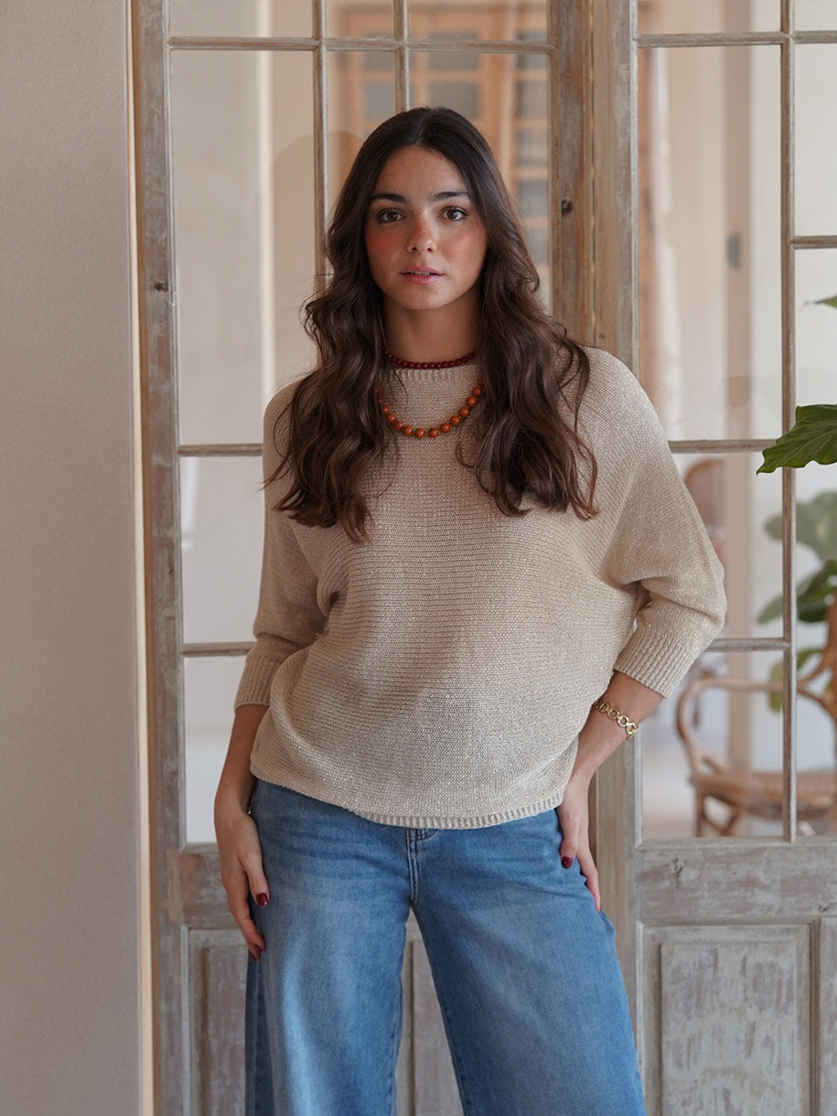 Jersey de mujer en color beige