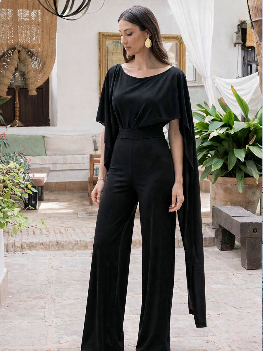 Mono multiposición en color negro de invitada