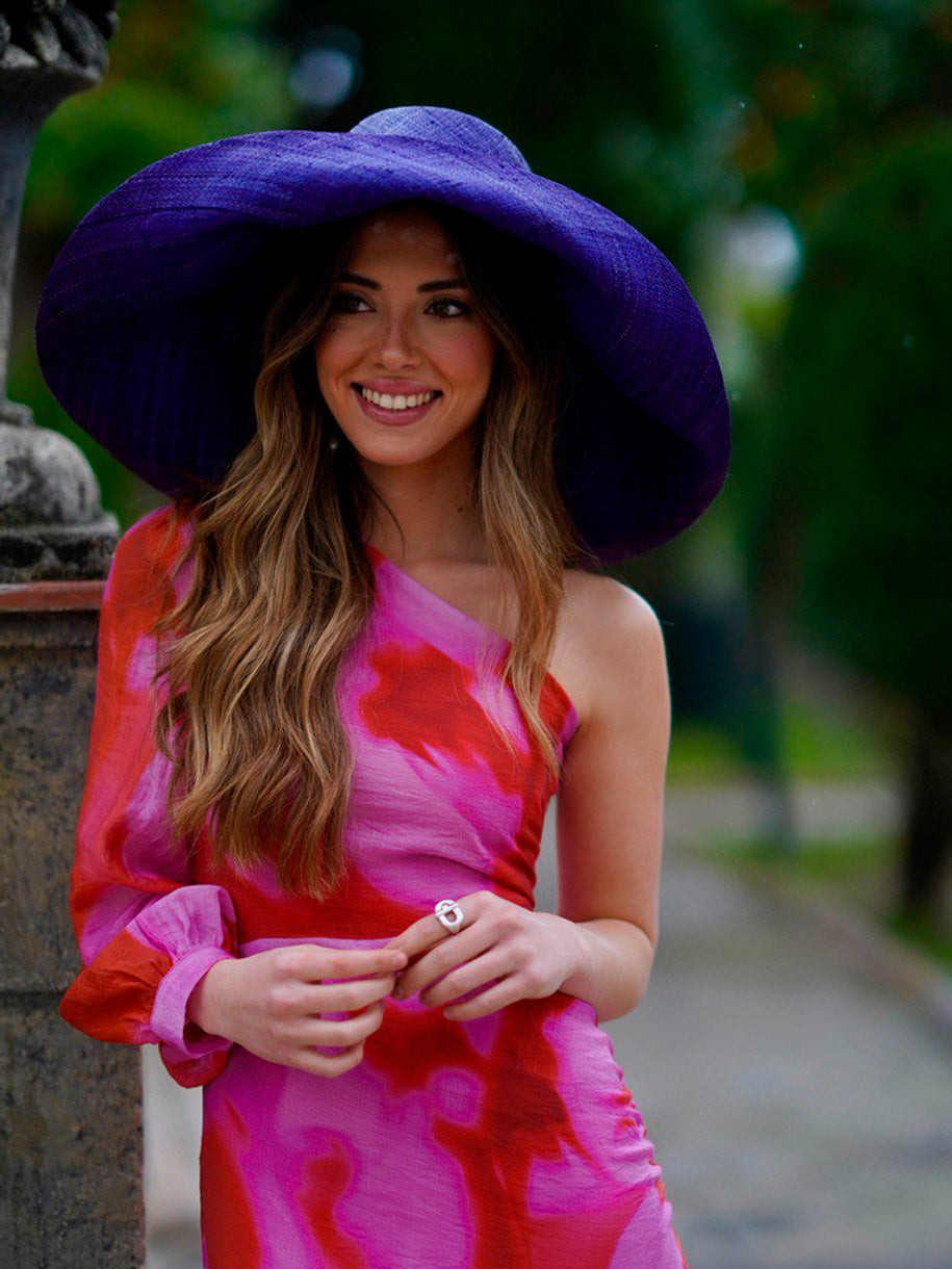 Pamela azul para invitada boda de día