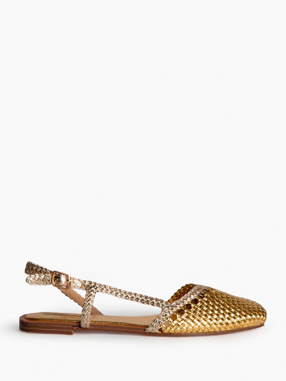 Sandalia Plana Trenzada