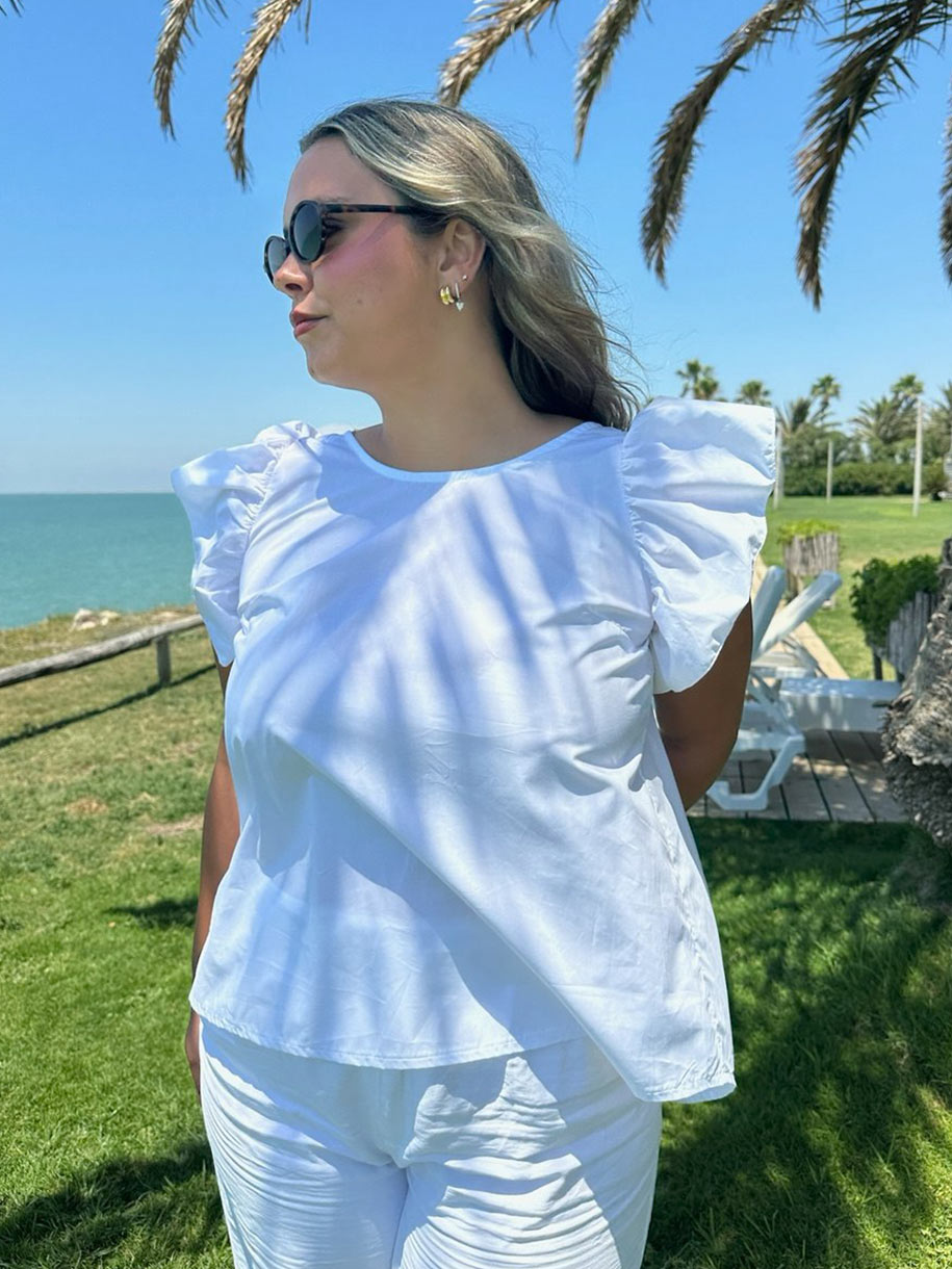Top en color blanco