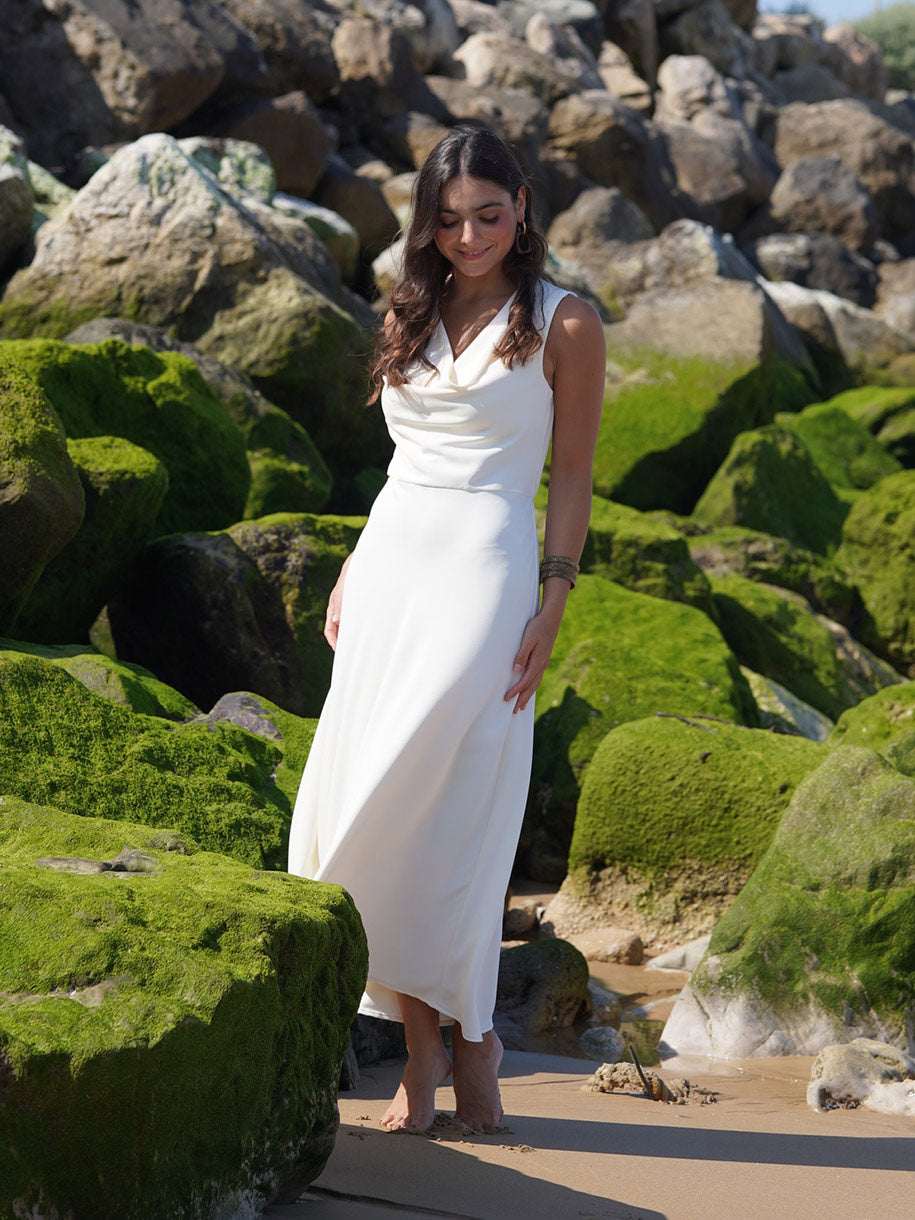 Vestido blanco largo