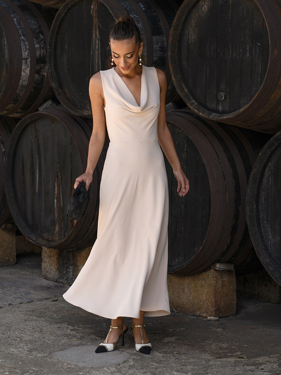 Vestido de fiesta con movimiento