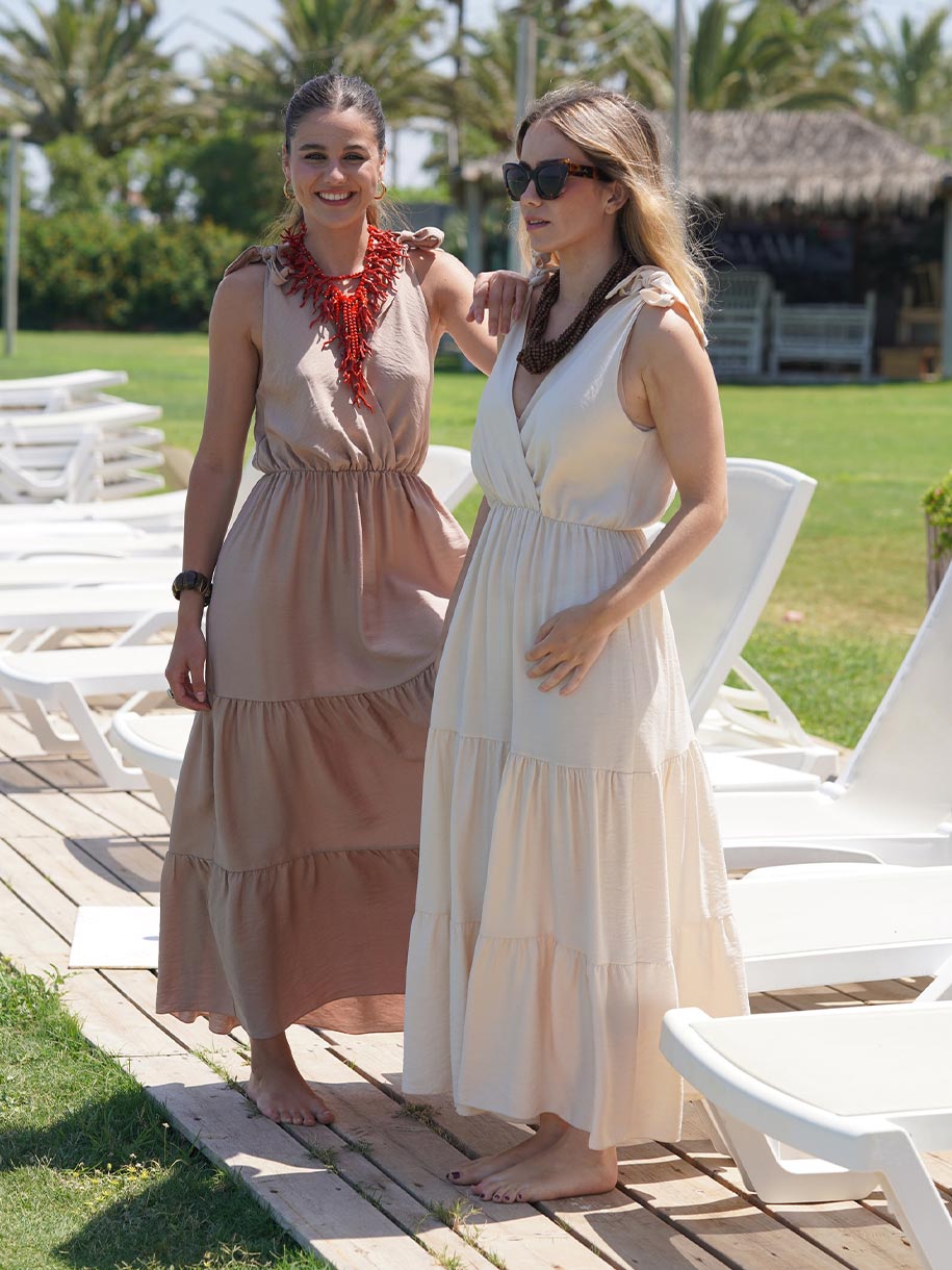 VESTIDO CRUZADO VOLANTES