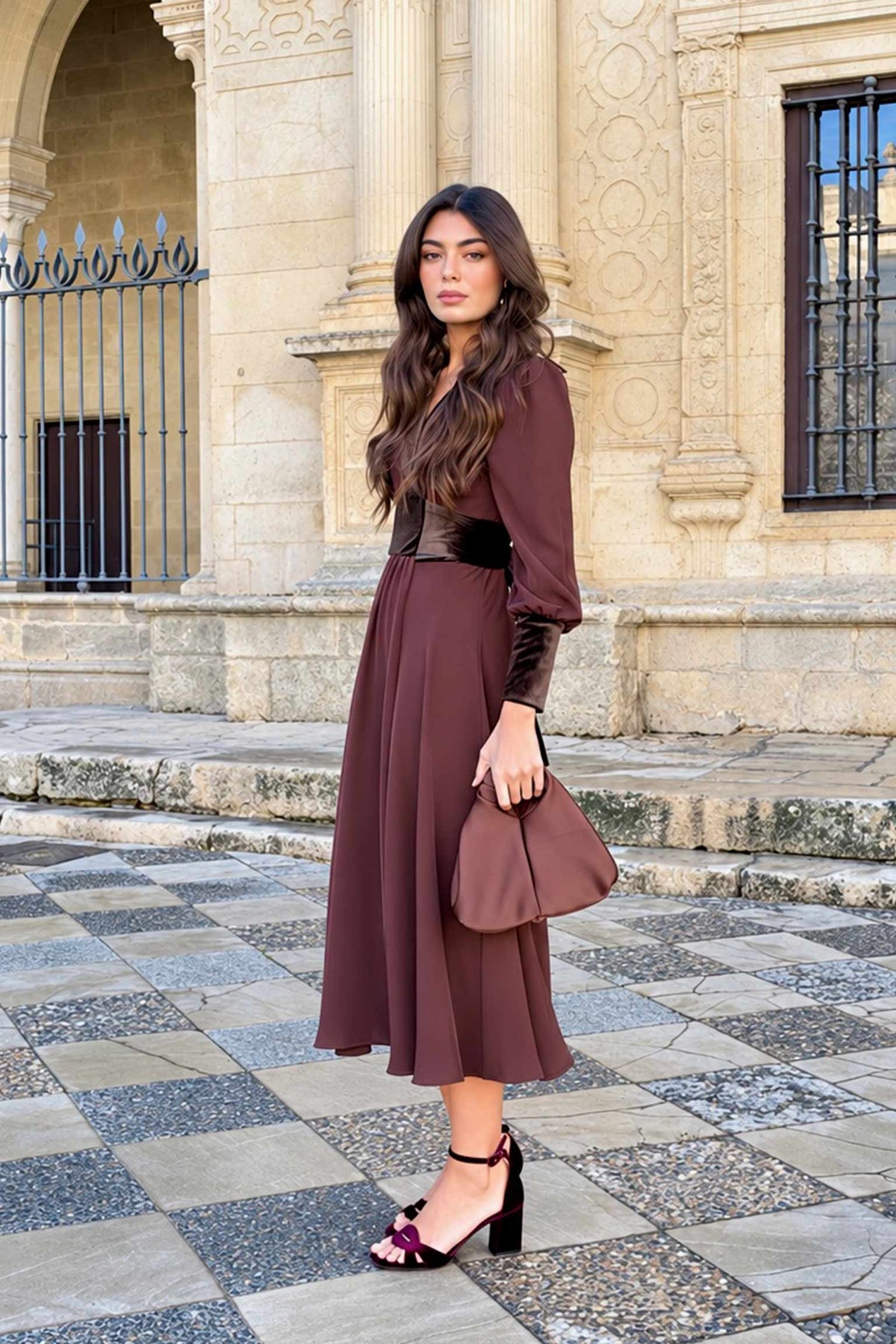 VESTIDO DUNEA TERCIOPELO