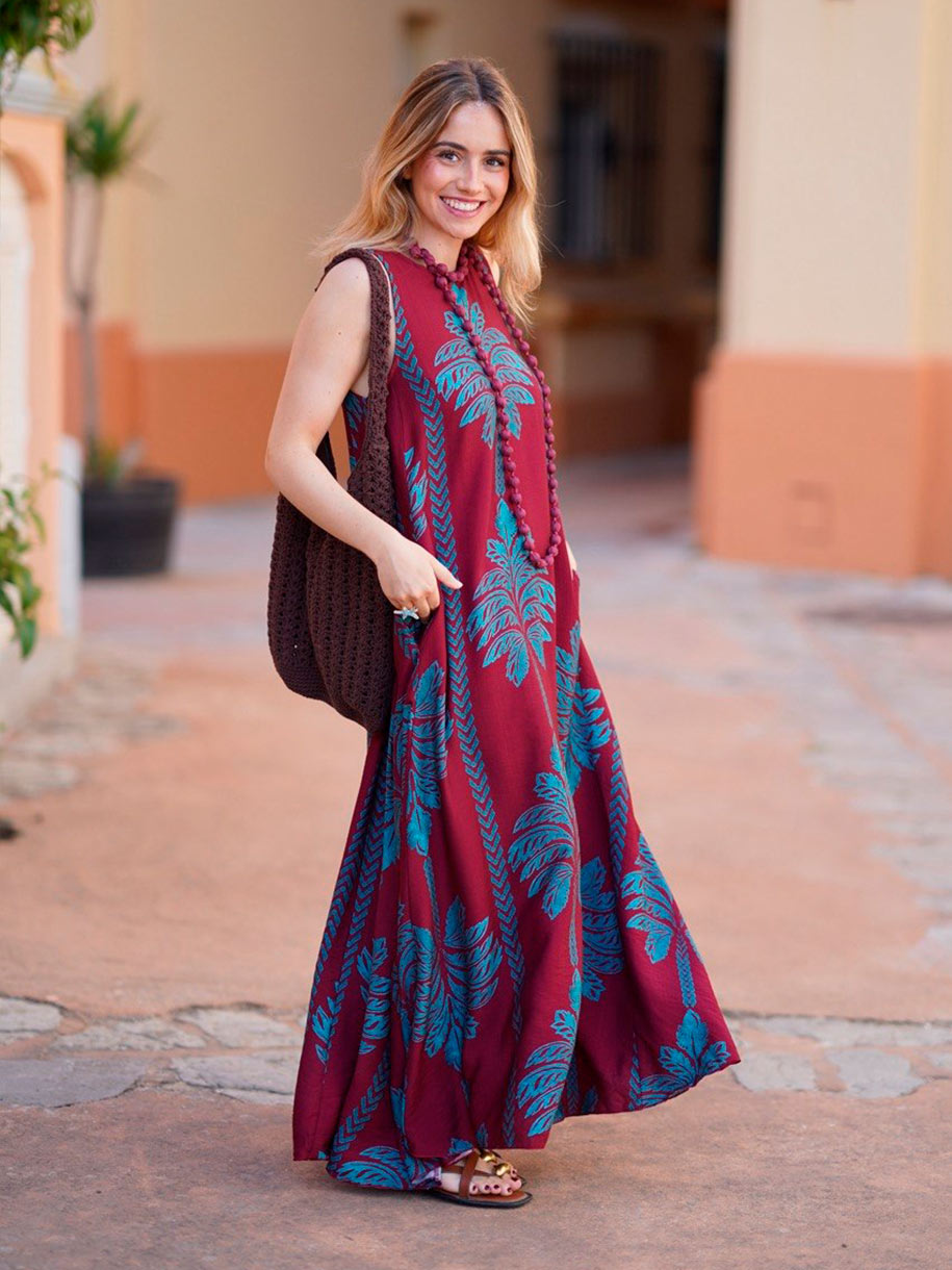 VESTIDO ESTAMPADO PALMERAL