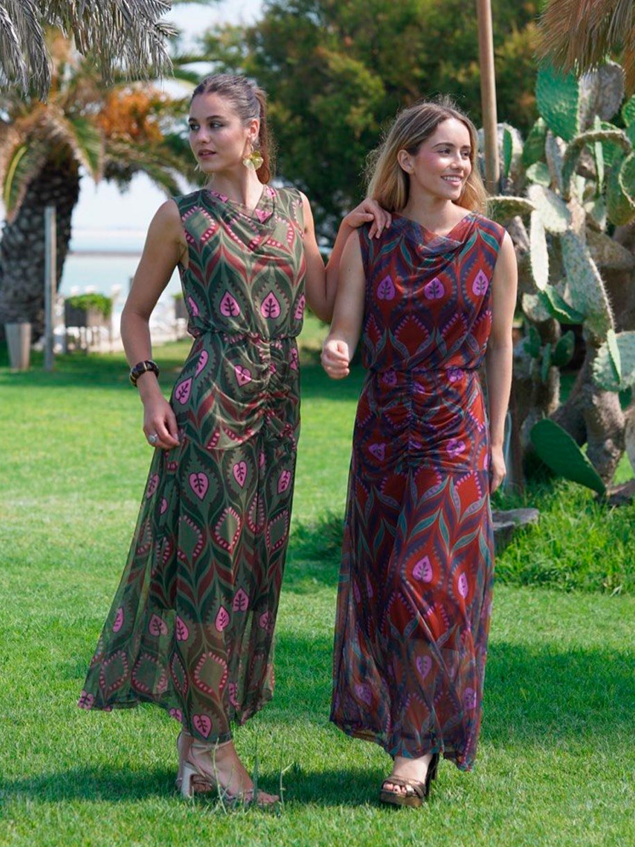 Vestido midi de invitada