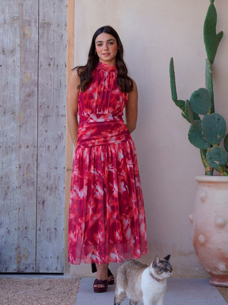 Vestido midi de invitada