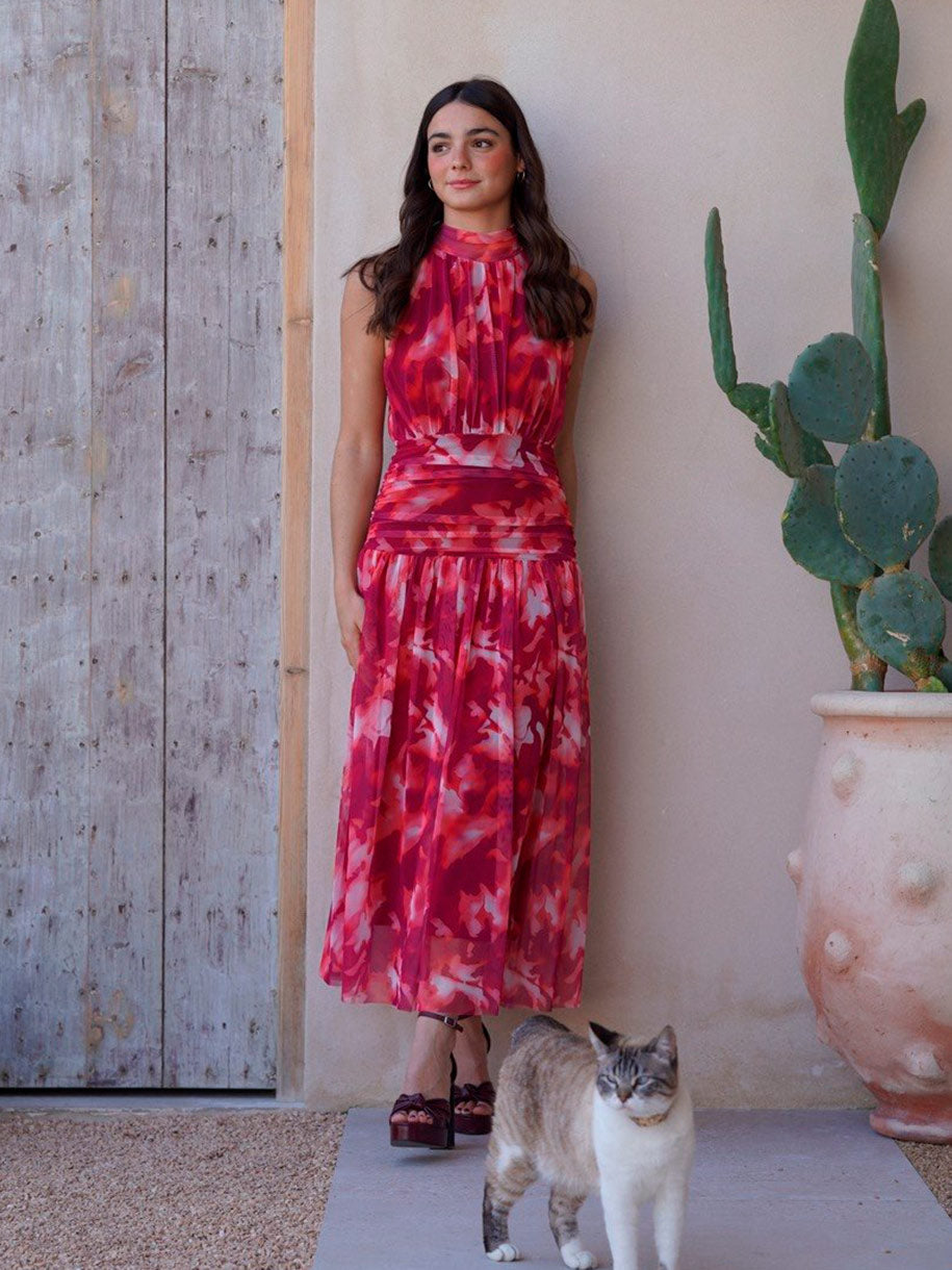 Vestido de fiesta midi