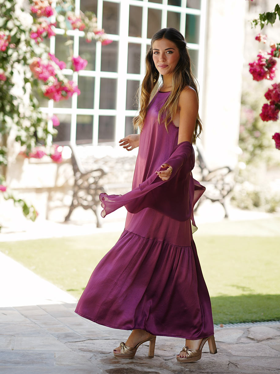 Vestido largo de invitada