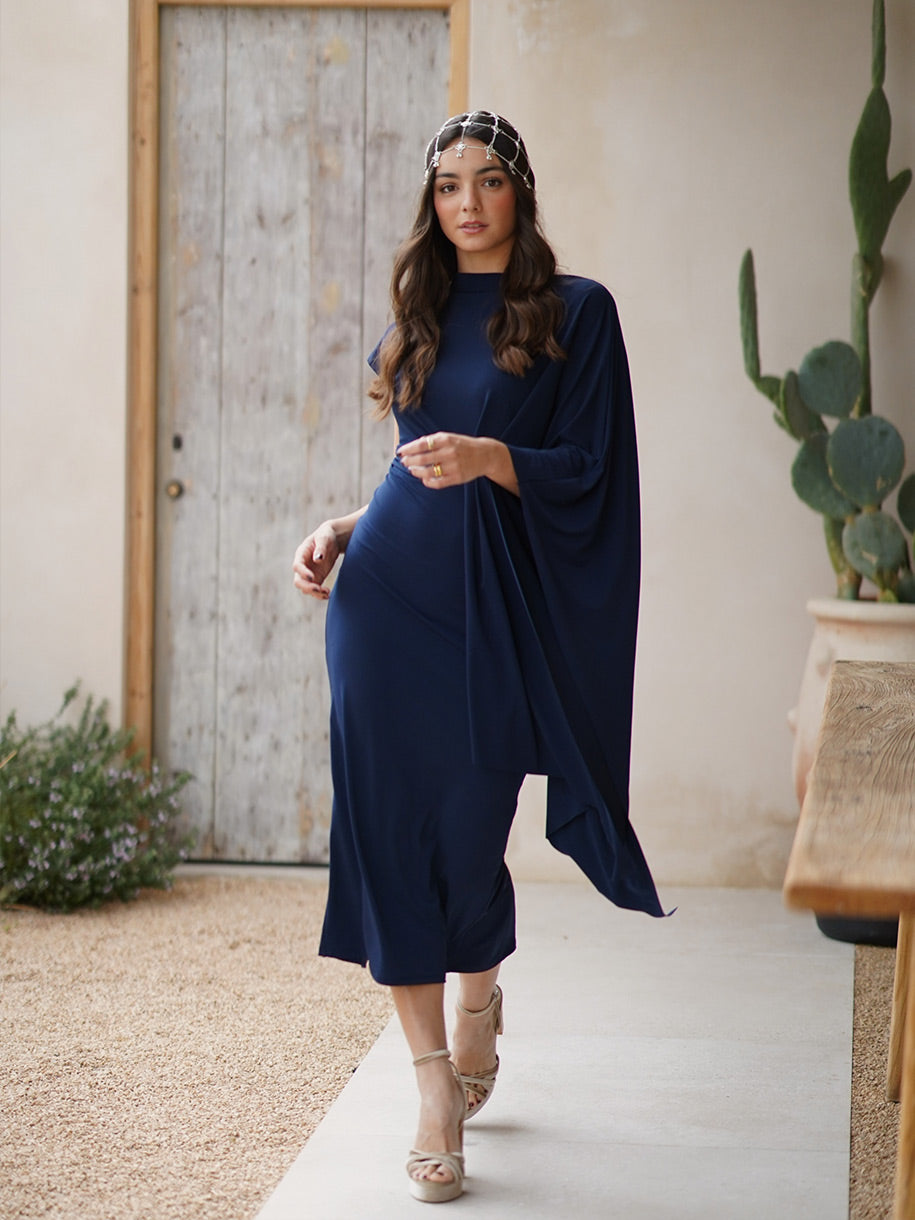 Vestido de invitada midi