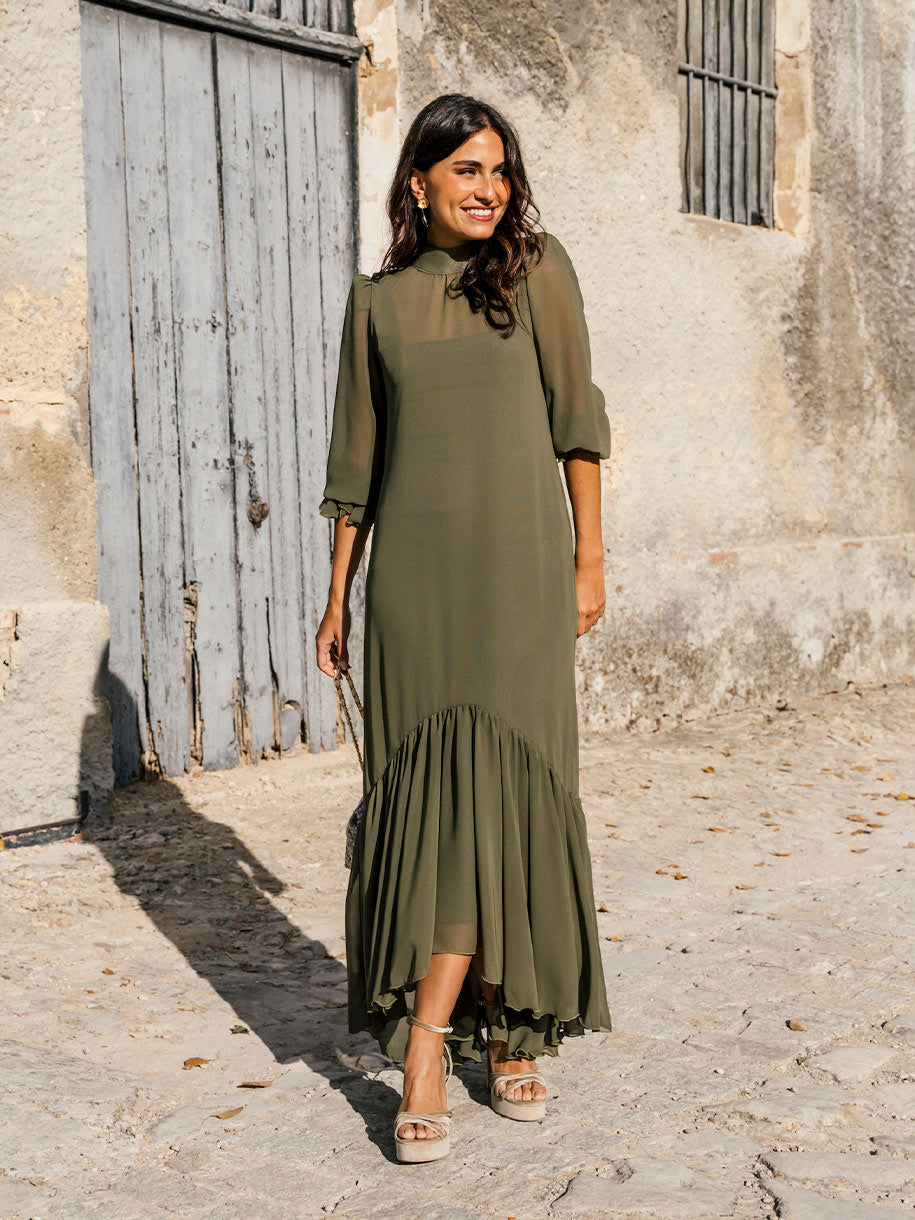 VESTIDO PLEAMAR VERDE