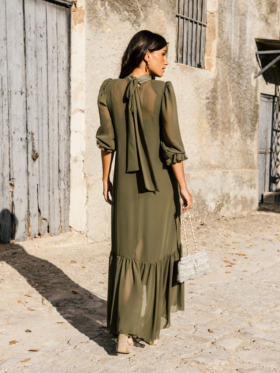 VESTIDO PLEAMAR VERDE