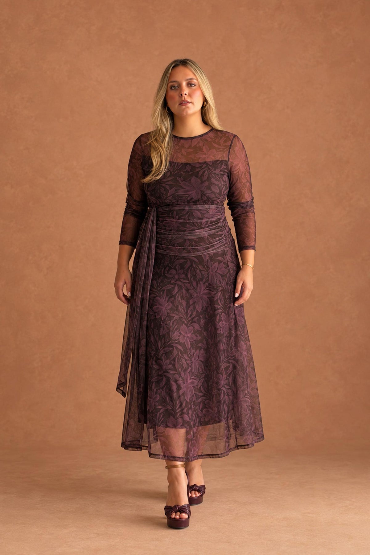 VESTIDO TUL FLORES MALVARÁ